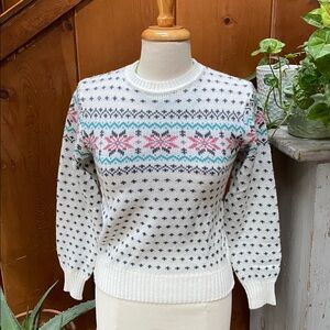 Vintage Snowflake ❄️ Pattern Sweater